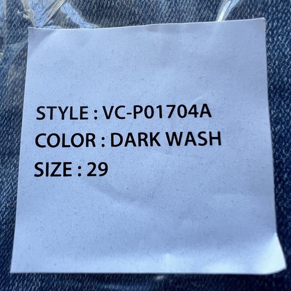 VIGOSS Frankie High Rise Slim Straight Distressed Jeans Size 29 Style# VC-P01704 - Picture 9 of 9
